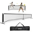 22FT Portable Pickle Tennis Ball Net with Carrying Bag for Kids Adult Outdoor Driveway Backyard